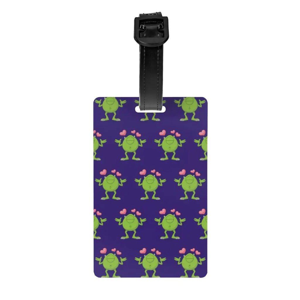 Custom M-Monsters Anime University Luggage Tag Travel Bag Suitcase Privacy Cover ID Label