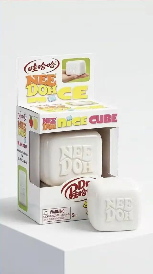 Schylling Needoh Nice Cube Sensory Fidget Cube Stress Relief Anxiety Sensory Tool for Focus ADHD & Office Desk Calming Gadget