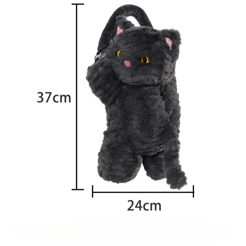 1pc Universal Car Tissue Hanger Cute Cat Creative Hanging Tissue Holder Plush Vehicle Tissue Case  Paper Box