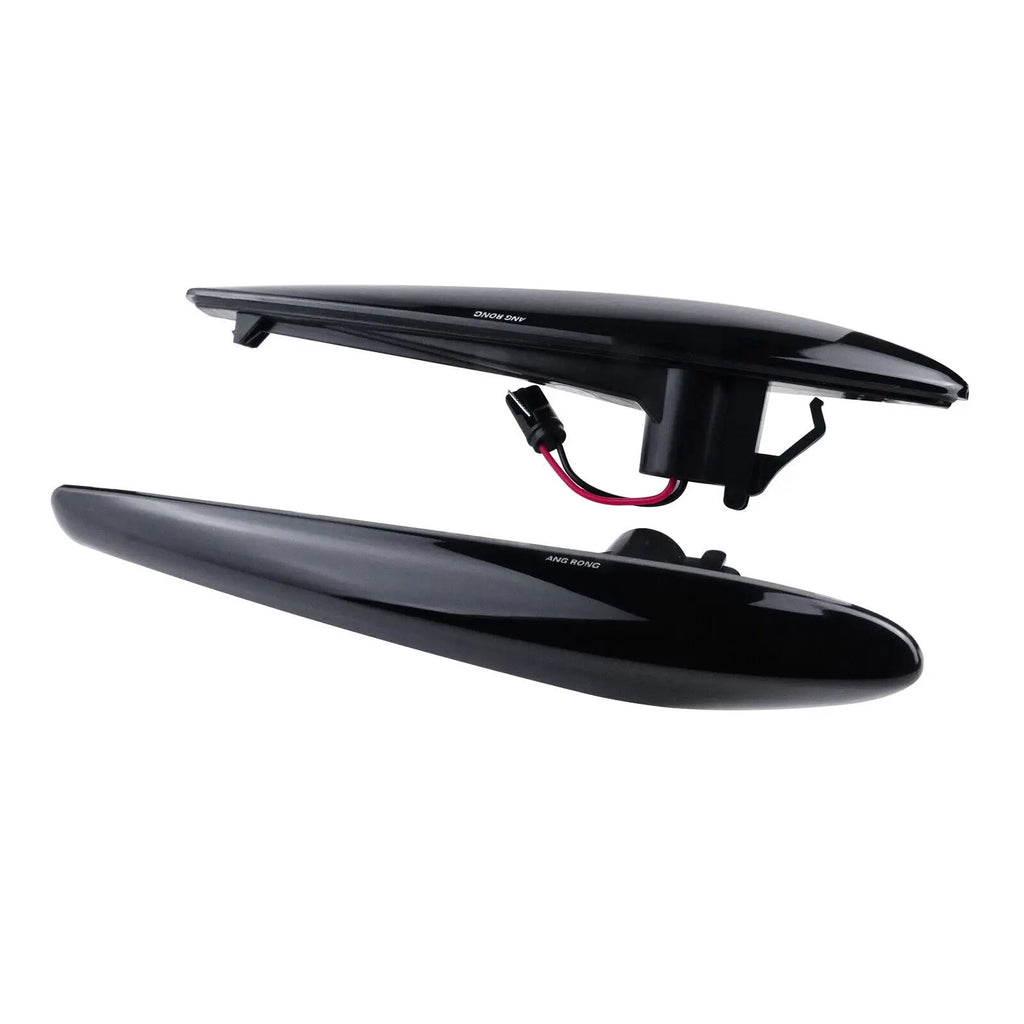 For Alfa Romeo Brera Spider 939 159 Estate LED Turn Signal Indicator Side Repeater Light Black Lens L+R