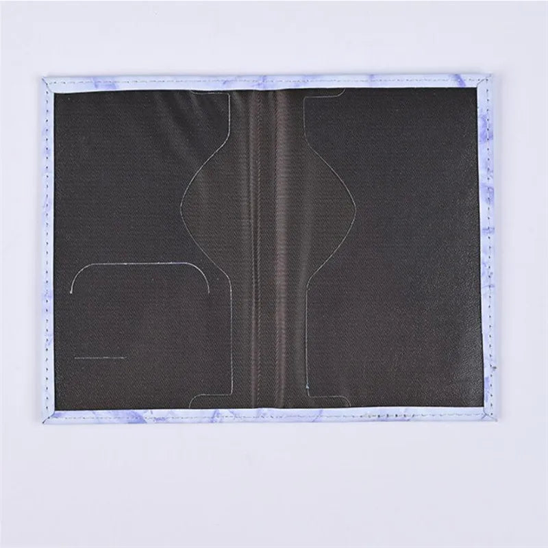 Fashion Women Men Passport Cover Pu Leather Marble Style Travel ID Credit Card Passport Holder Packet Wallet Purse Bags Pouch