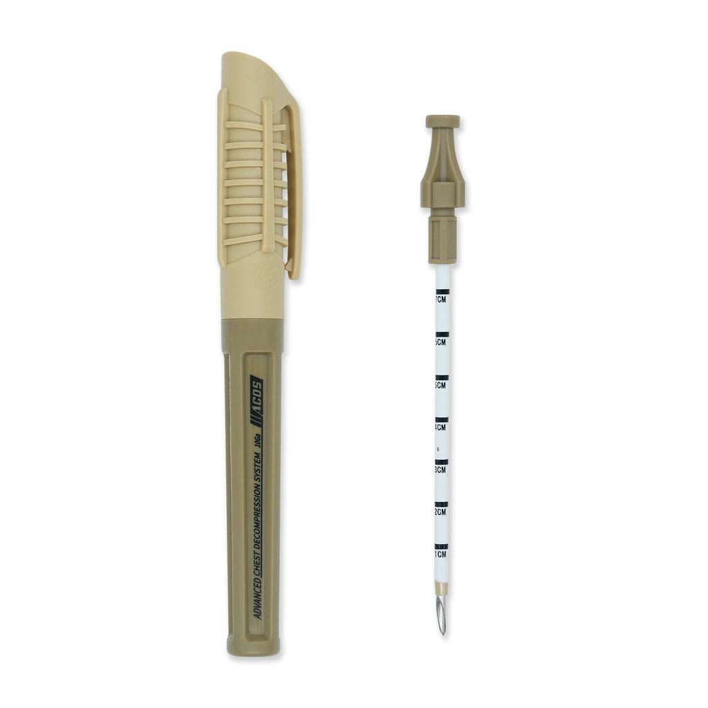 RHINO RESCUE 14ga Needle Decompression Kit |  Pneumothorax Catheter for Tension Pneumo, EMS & Trauma IFAK