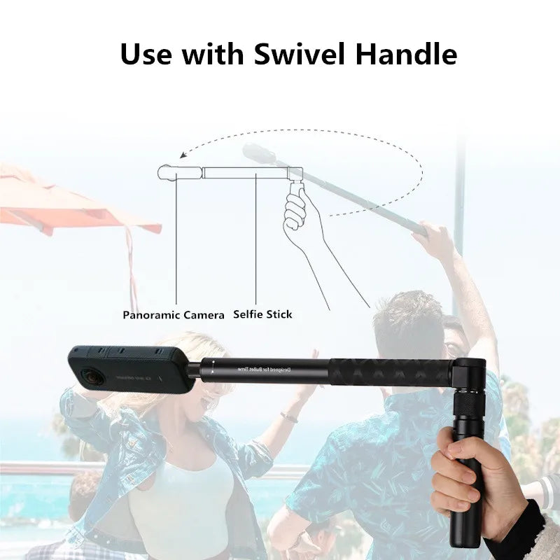 For Insta360 X5 X4 X3 Invisible Selfie Stick Extended Selfie Stick for GoPro 13 12 DJI Action 6 5 4 Camera Aluminum Stand