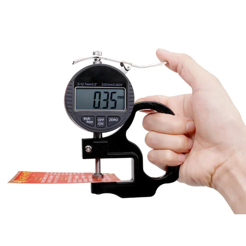 0.01mm / 0.001mm 12.7mm Range Digital Thickness Gauge Electronic Percentage Thickness Meter  Micrometer