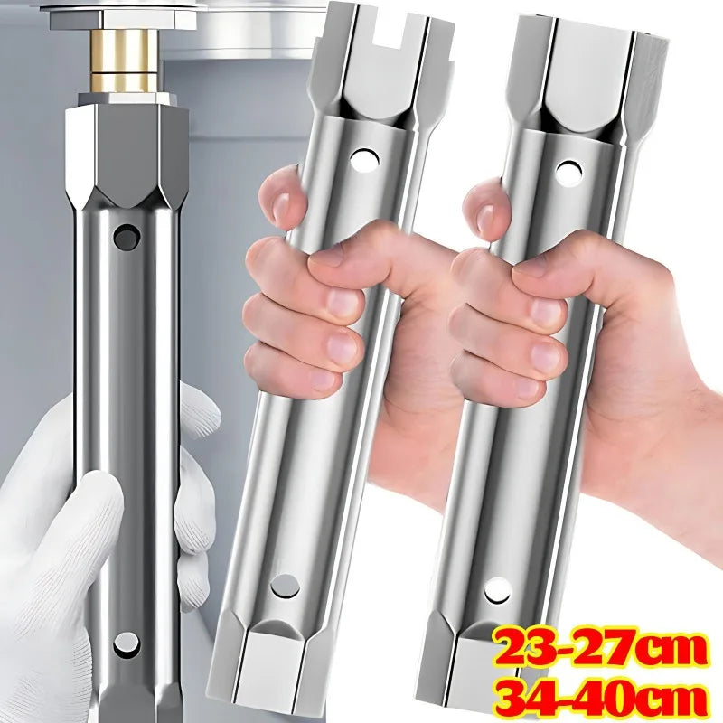 23-27mm 34-40mm Pipe Spanner Socket Wrench Ratchet Sink Faucet Drain Installation for Hand Tools Wrenches Fixing Accessories