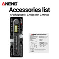ANENG RC01 Digital Protractor Angle Finder Goniometer 0.1° Resolution ±1% ±0.5° Accuracy 0.0°-999.9° Woodworking Measuring Tool