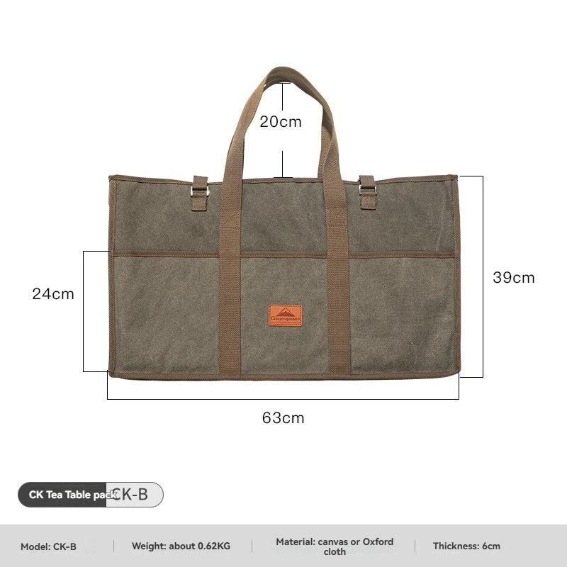 Camping dining table storage bag G-38-B Oxford cloth wear-resistant and anti-collision multi-layer tool storage large capacity