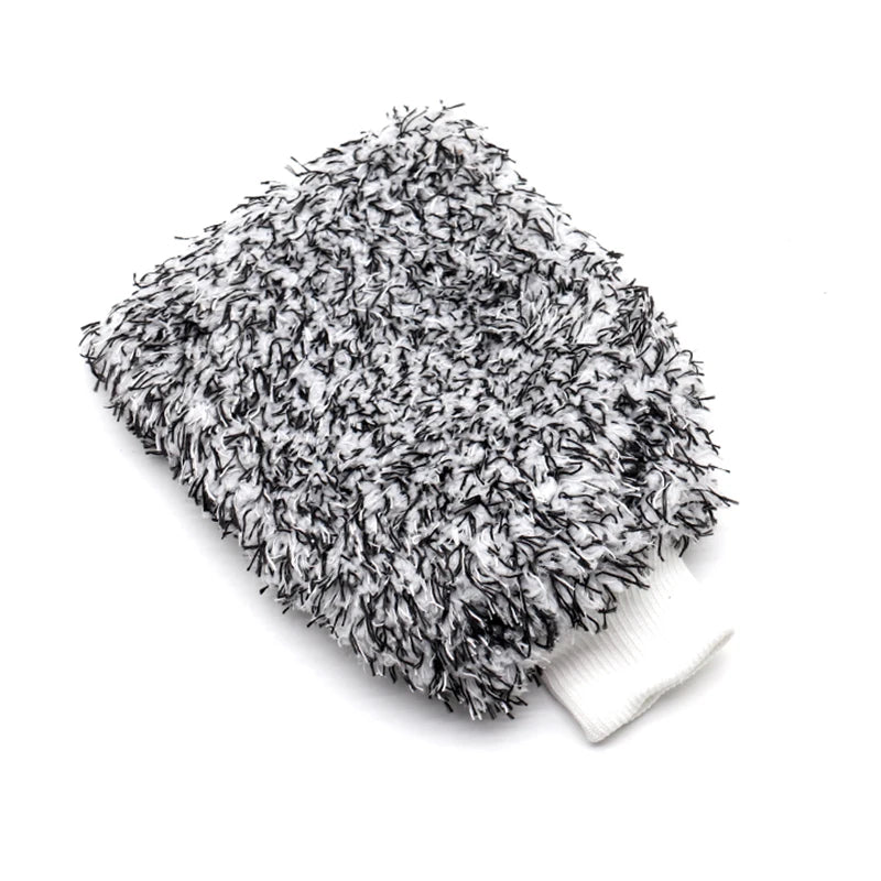 Car Cleaning Glove Soft Microfiber Thicken Plush Car Cleaning Tools Auto Detail Cleaning Mitt Double-faced Glove Car Accessories