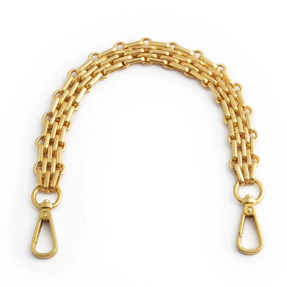 1Pc 30-60-100-120cm Metal Bag Chain Handbag Strap Chain Crossbody Bag Replacement Chains For Bags Part Accessories Bag Straps