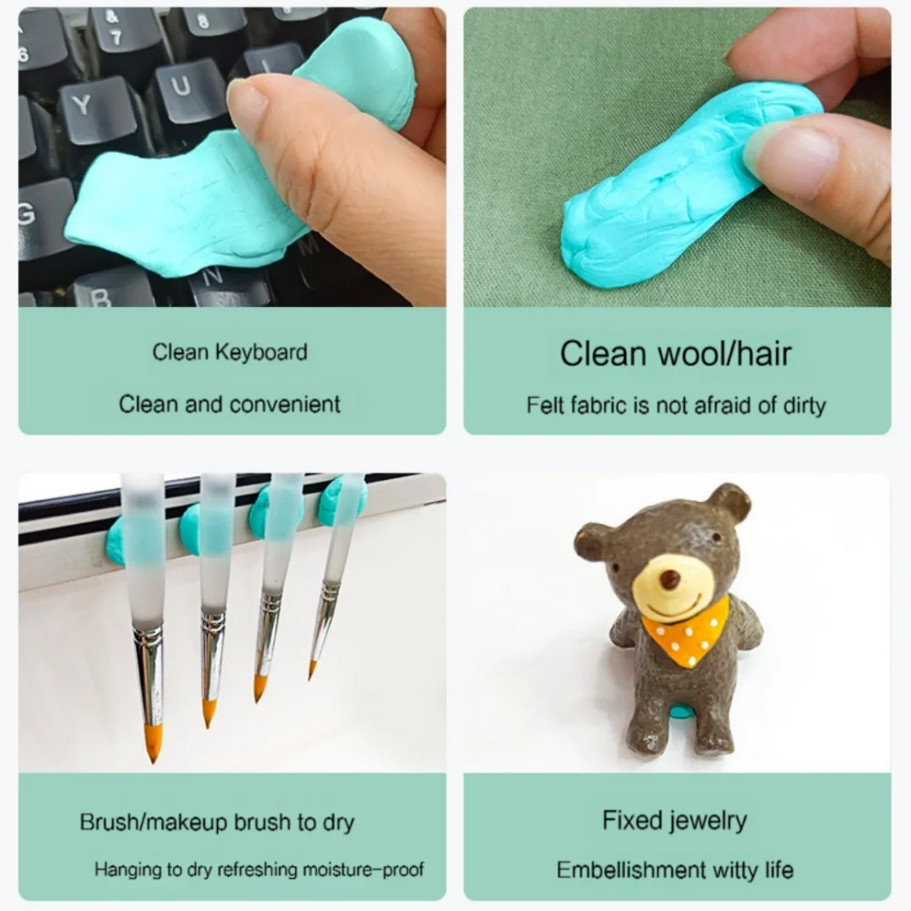 Multifunctional Fixed Glue Clay Paste Adhesive Tacky Reusable Nail Wall Safe Sticky Tack Picture Hangers Fasteners Display Clay