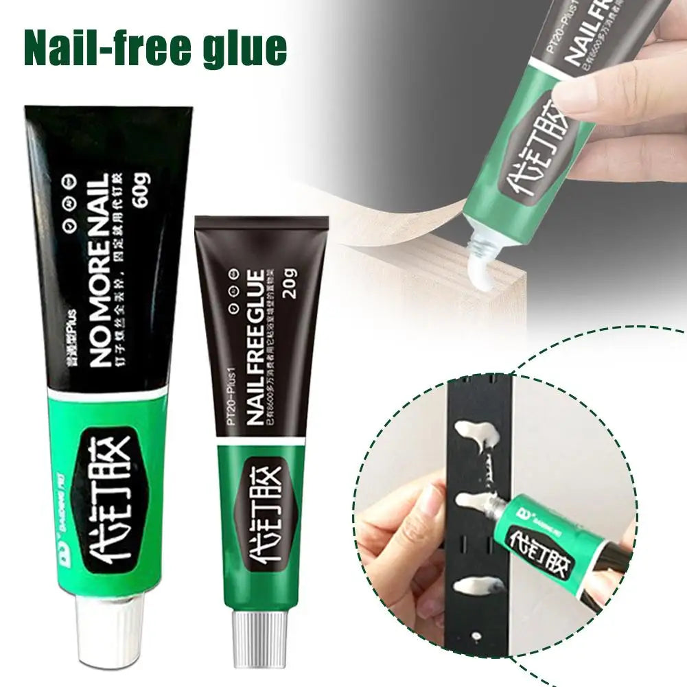 20g Multi-functional Nail-free Glue Waterproof Concrete Strong All-purpose Brick Glue Glue Glass Plastics Plaster Metals St S6Q9