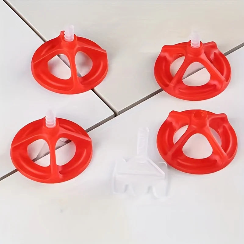 50/100/150pcs Tile Leveling Tool Set With Rotating Screw Leveler Reusable For Leveling Ceramic Tiles And Floor Tiles Tools