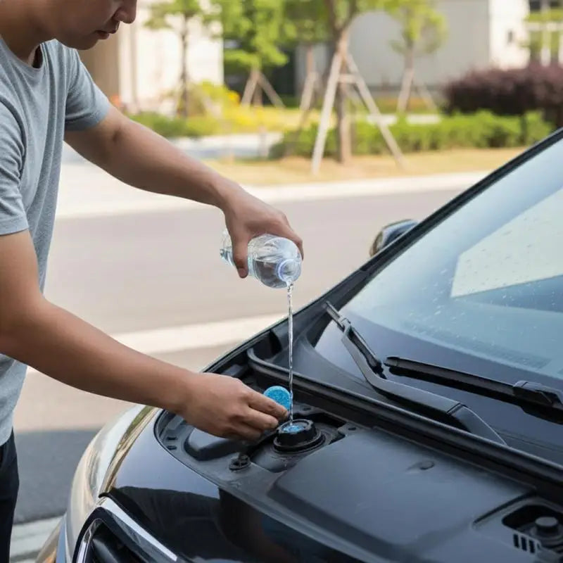 5/10/20Pcs Car Windscreen Wiper Effervescent Tablets Car Glass Solid Cleaner Toilet Cleaning Car Accessories