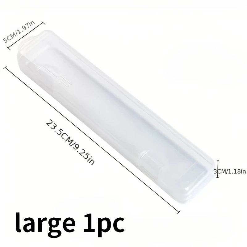 Clear Portable Toothbrush Toothpaste Case Dustproof Travel Oral Storage Box