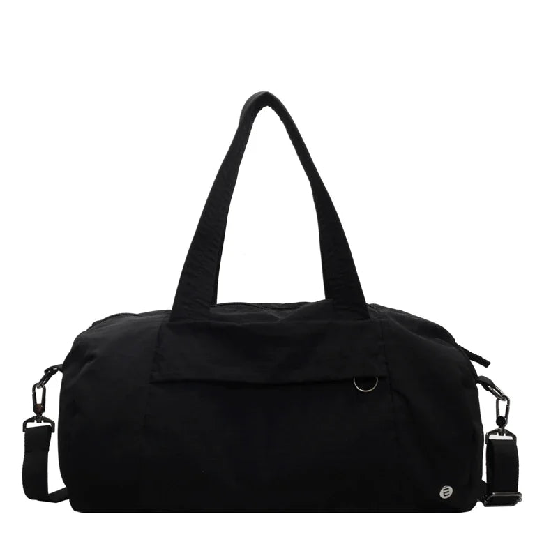 Zipper Nylon 2024 High Quality Travel Handbag Solid Color Versatile Large Capacity Crossbody Bag Soft Commuter Shoulder Bag