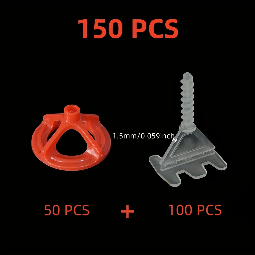 Tile Leveling System Base Plate and Reusable Cover Kit 1-3 mm Tile Spacer Leveling System Construction Tool Parts Set
