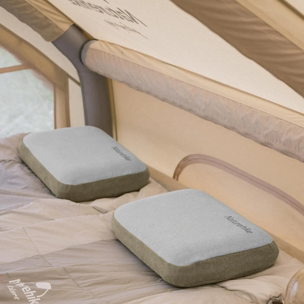 Naturehike Camping Pillow Portable Memory Foam Comfort Square Pillow Outdoor Travel Soft Sleeping Pillow