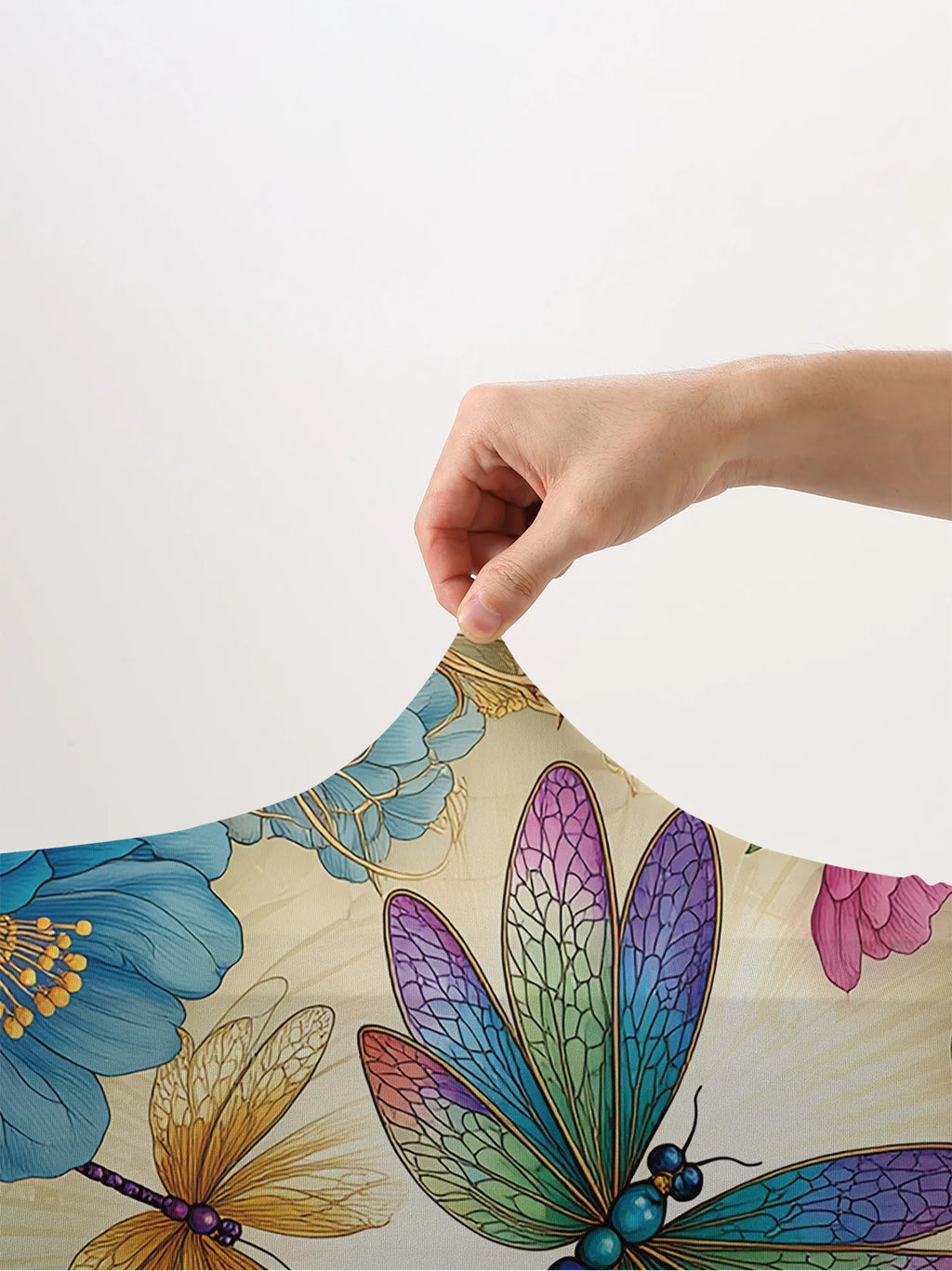 Dragonfly Flower Luggage Protection Cover, suitable for 18-32 inch luggage covers, luggage handle gloves, travel accessories
