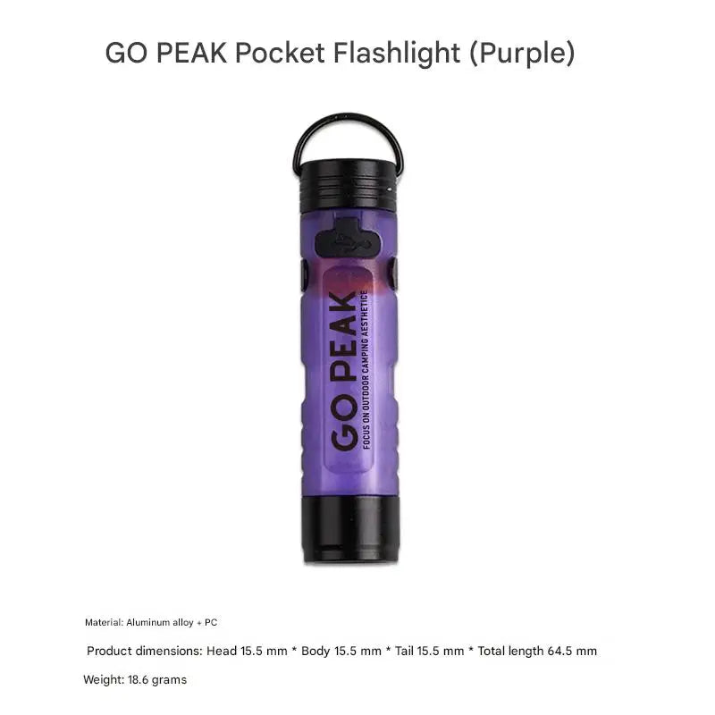 GOPEAK Pocket Mini Flashlight Outdoor Key Clip Cap Ambient Led Long Endurance Disaster Relief Emergency 5050 Small Light