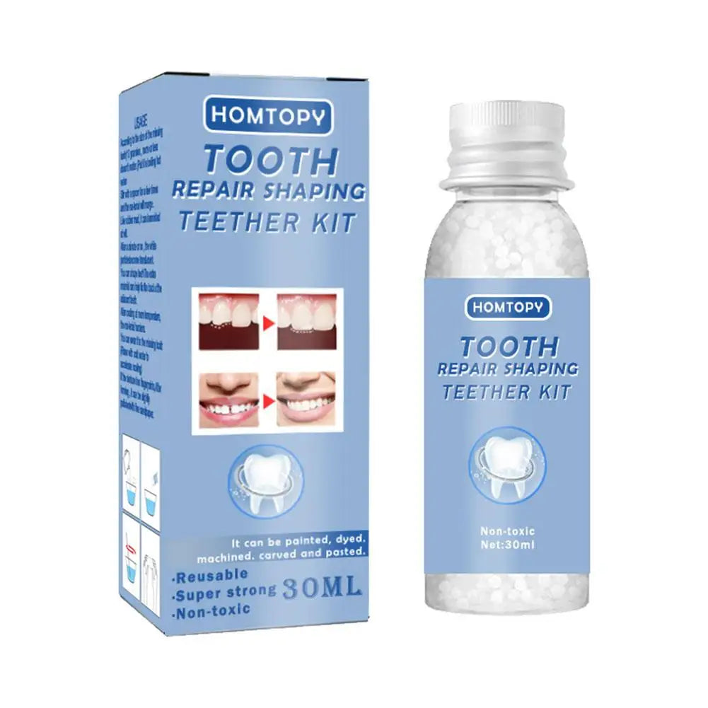 Teeth Repair Glue 30ml for Fixing The Missing and Broken Tooth Replacements Temporary Moldable False Teeth Dental Repair Ki U9Y7