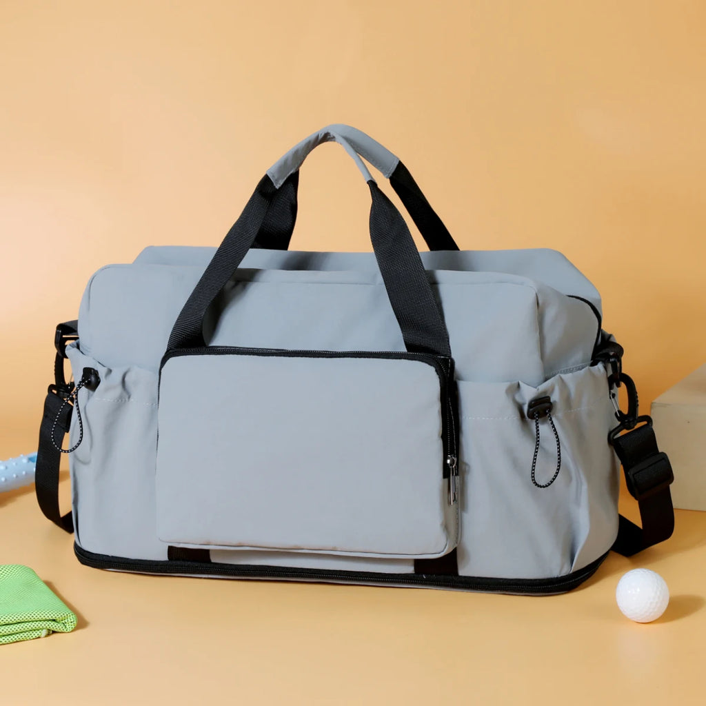 Travel Bag with Large Capacity for Short-Distance Travel, Storage Luggage Bag, Portable Lightweight Crossbody Sports and Fitness Bag for Women, Expandable and Can Be Attached to a Trolley Case