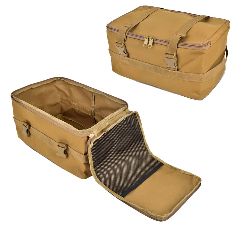 Tactical Shoes Storage Bag Camping Cyling Organizer Outdoor Hiking Picnic Bags Stove Carry Pack Portable Sorting Mounting Pouch