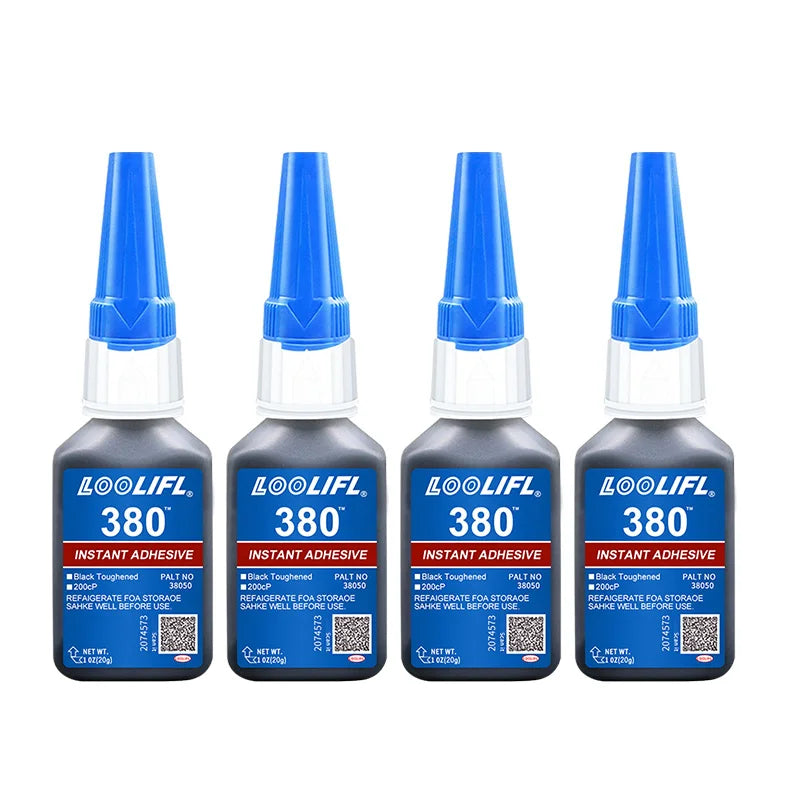 380 Black Strong Adhesive, Fast Bonding Glue, Strong Liquid Glue for Leather, Rubber, Wood, Metal, Epdm, and Other Rubbers, Stronger Than All-Purpose Glue