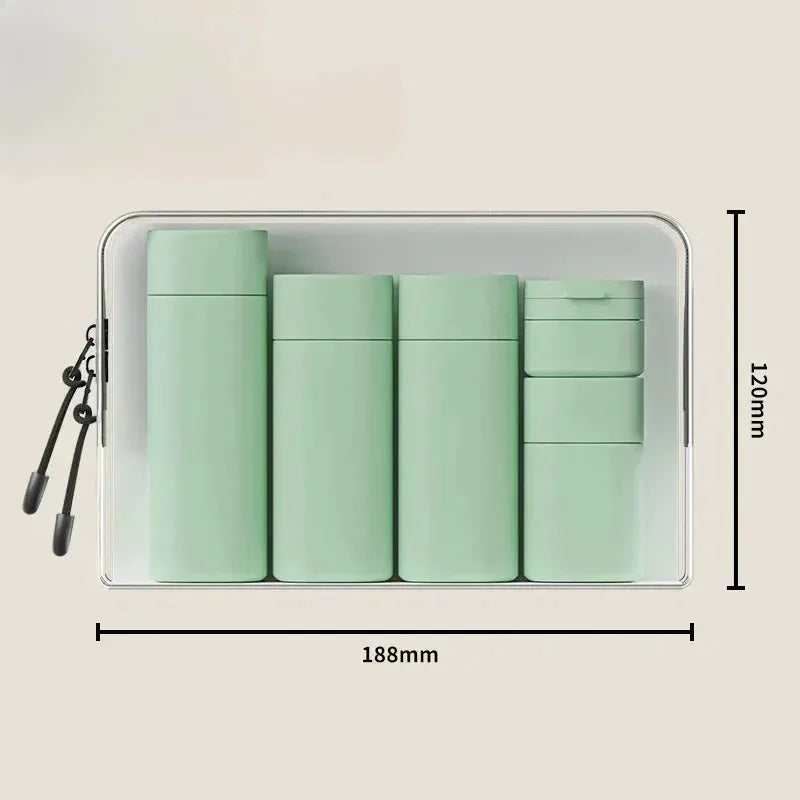 5Pcs Multiple Colors Hydrating Makeup Dispensing Bottles Portable Lotions Shampoos Traveling Refillable Squeezed Empty Bottles