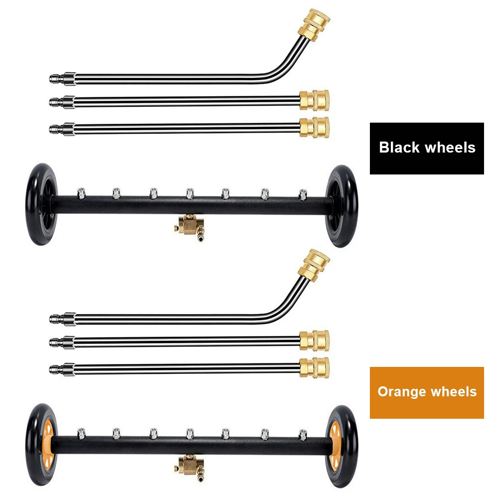 22 Inch High-Pressure Water Broom 1/4 Quick Connector Water Broom Under Car Chassis Floor Wash Car Chassis High Pressure Washer