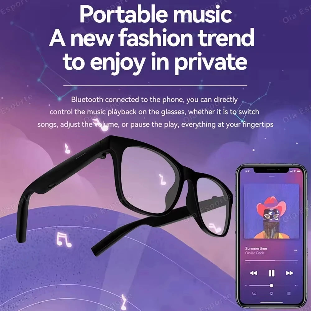 Lenovo AI Smart Glasses 8K Shooting Touch Control Photo Recording Translator Bluetooth Smart Sunglasses with Voice Assistant