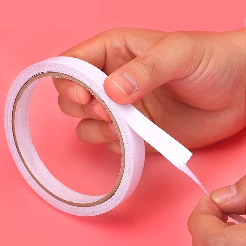 Double Sided Tape Super Strong Double Faced Powerful Hand Tearing Adhesive Tape For Mounting Fixing Pad Sticky Paper 10M 1Roll