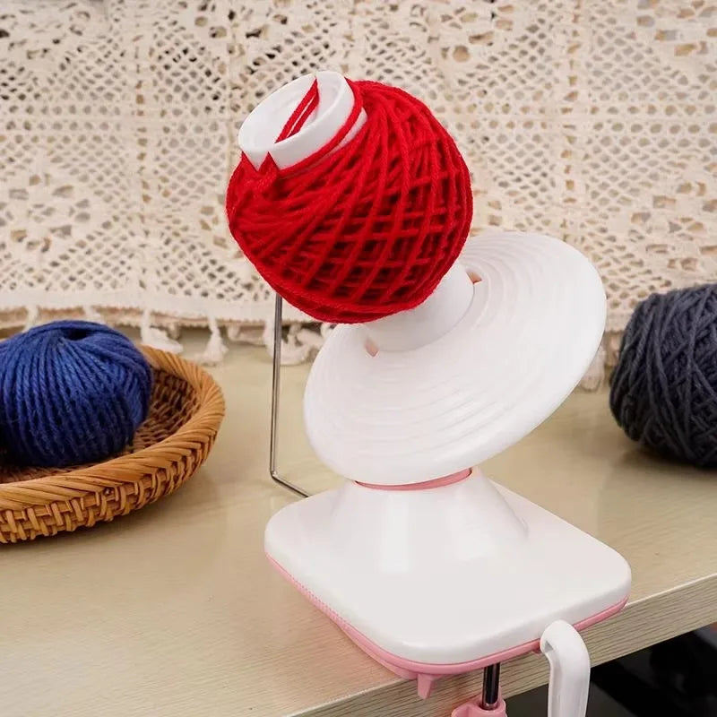 Red Yarn Winder Tool, Household Thread Weaving Spool Organizer, Ball Maker Splitter, Home Craft Essential