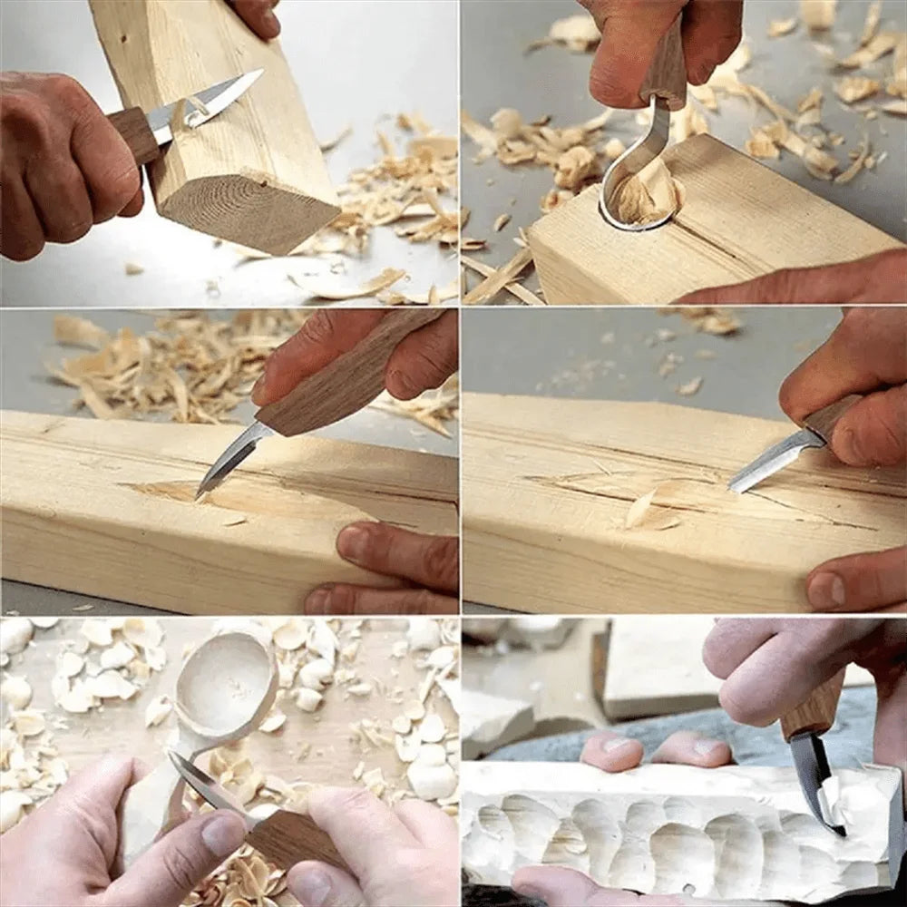 Carving Tool Set, Wood Carving Tools, Wood Carving Hook Knife, Right Hand Bowl and Cup, Suitable for Beginners