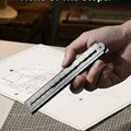 Adjustable Multi Angle Measuring Ruler High Precision Inches & Centimeters 7-in-1 Measuring System Angle Finder