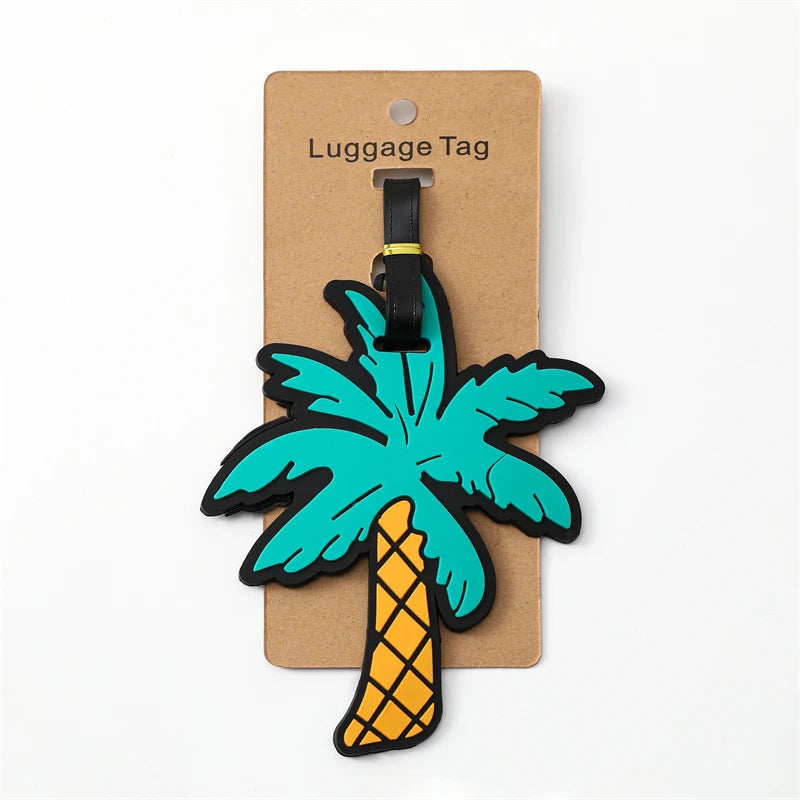 Travel Accessories Luggage Tag Creative Corgi &Cat Suitcase Fashion Style Portable Travel Hanging Tags and Anti Loss Signs