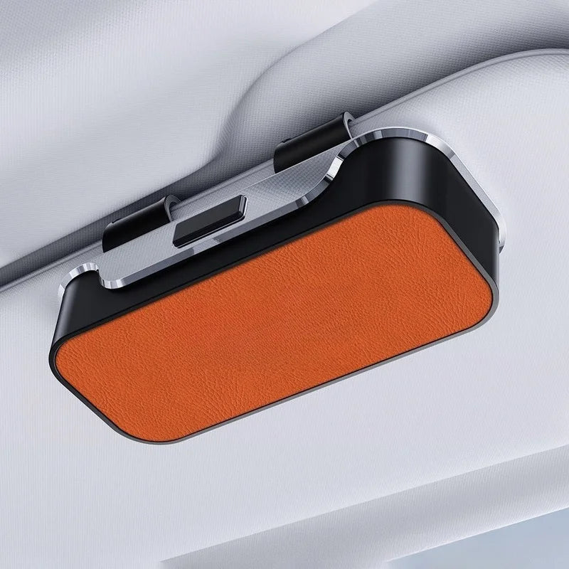 Universal Car-Mounted Eyeglass Case Sunglasses Holder Driver Co-Pilot Storage Box Eyewear Frame Sunshade Board Accessory