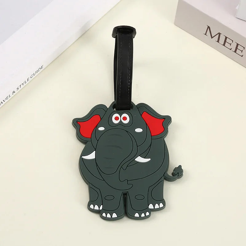 Travel Accessories Luggage Tag Creative Corgi &Cat Suitcase Fashion Style Portable Travel Hanging Tags and Anti Loss Signs