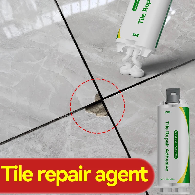 Patch tile cracks ceramic glaze repair agent fast-drying ceramic tile repair agent broken floor tile patch pothole paste