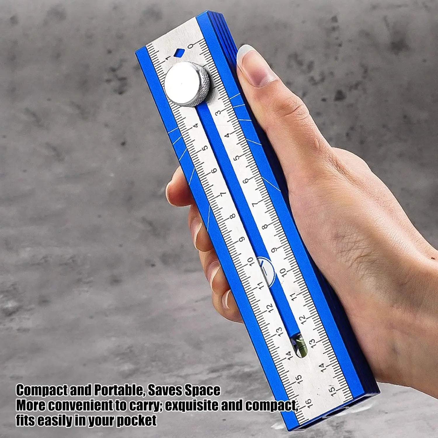 Scriber Marking Tools, Multi Angle Finder Gauge, Precision Leveling Ruler for Woodworking Metalworking, Durable Measuring Device