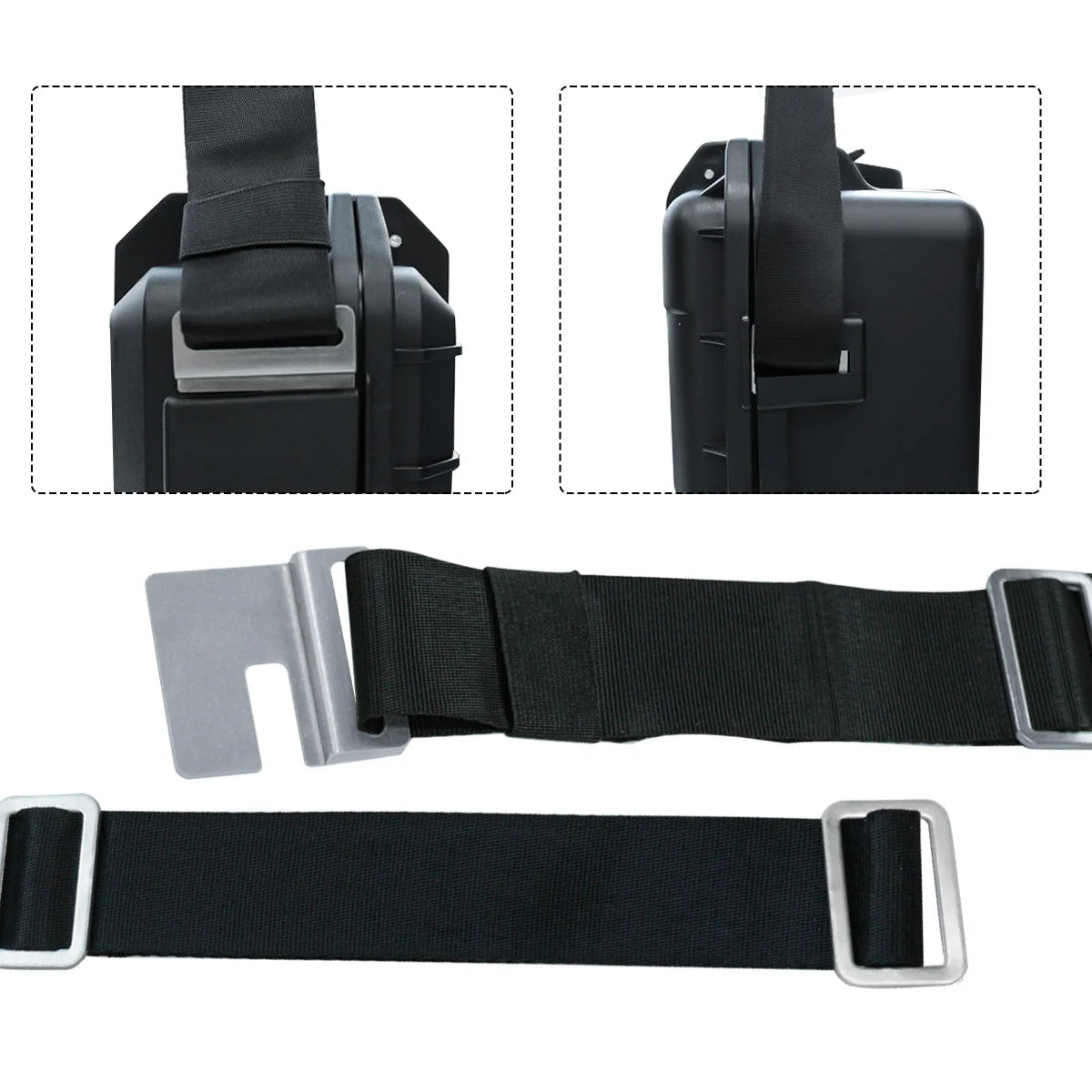 2 Types of Black Toolbox Shoulder Straps, Durable Single Crossbody Strap, Toolbox Accessory(Strap Only)