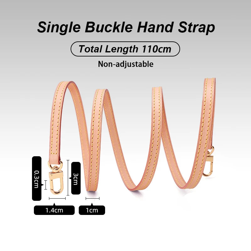 CRAZYSMITH Bag Strap for LV Speedy 20 25 30 Shoulder Straps 100% Genuine Leather Adjustable Crossbody Long Bags Belt 120cm Acces