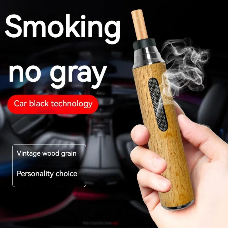 1PC Portable Car Mounted Ashtray - Durable Smokeless Ash Tray for Driving Ideal Lazy Person Cigarette Holder Soot Organizer
