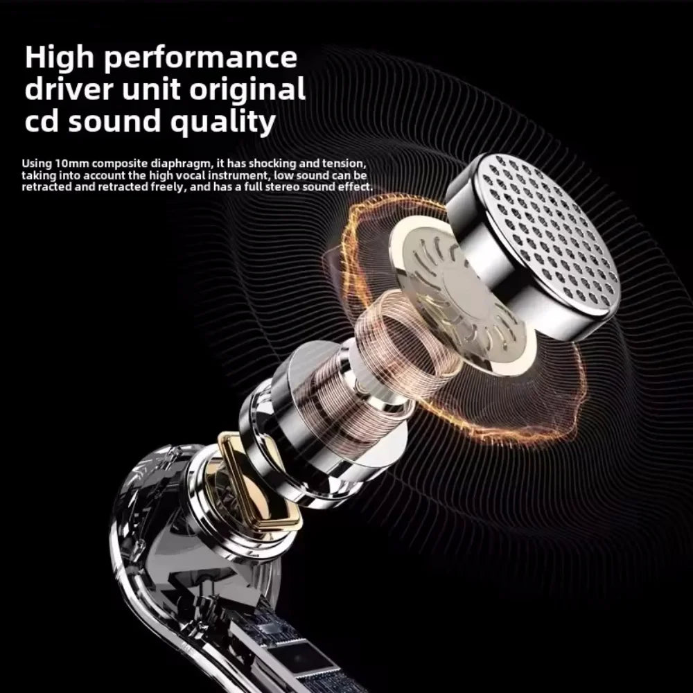 TWS Bluetooth Headphones with Multifunction Touch Screen Smart Wireless Bluetooth Earphone HiFi Audio Quality Business Earbud