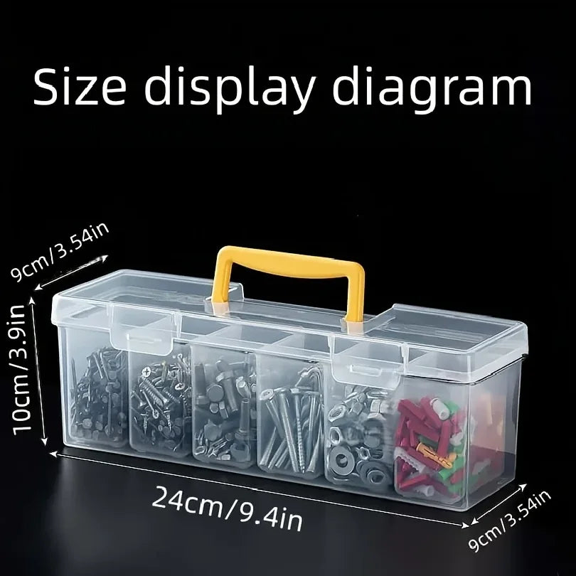 1PC Portable Tool Storage Box for Outdoor Work Home Desk Use - Classify Screw Accessories Organizer