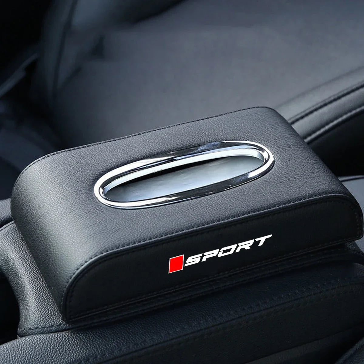 1pc Leather Supplies Seat-type Center Console Car Tissue Box For Audi BMW Mercedes Benz VW Ford Skoda Toyota Seat Honda Nissan