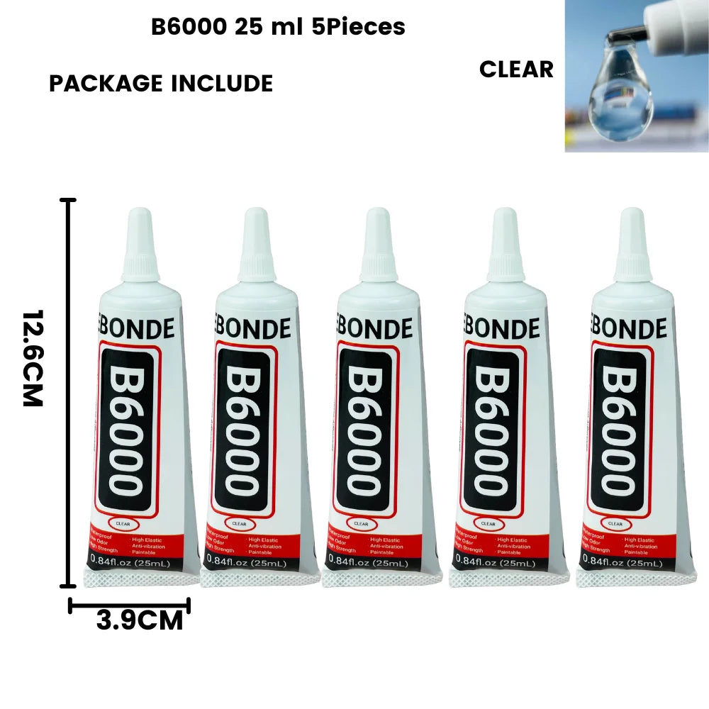15/50/110ML B6000 Strong Glue Telephone Mobile Phone Touch Screen Adhesive DIY Repair Diamond Jewelry Glass Office Supplies