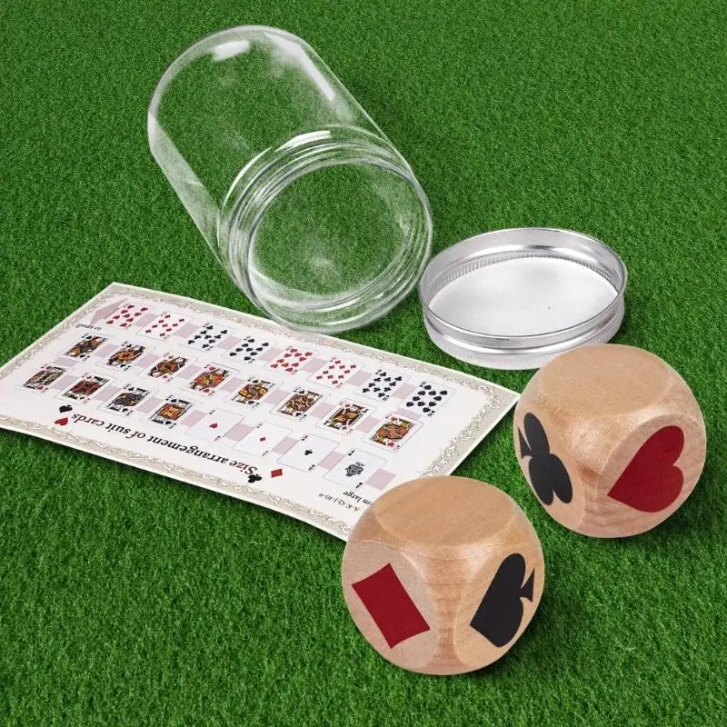 2Pcs Double trumps Marker Dices Replacement trumps Dices Suit Marker Great Gift for Card Game Enthusiasts 24BD