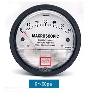 0-30Pa,60Pa,100Pa,125Pa,250Pa,300Pa,500Pa,750Pa,1kPa,5kPa Air Micro pressure Difference gauge pascal difference meter