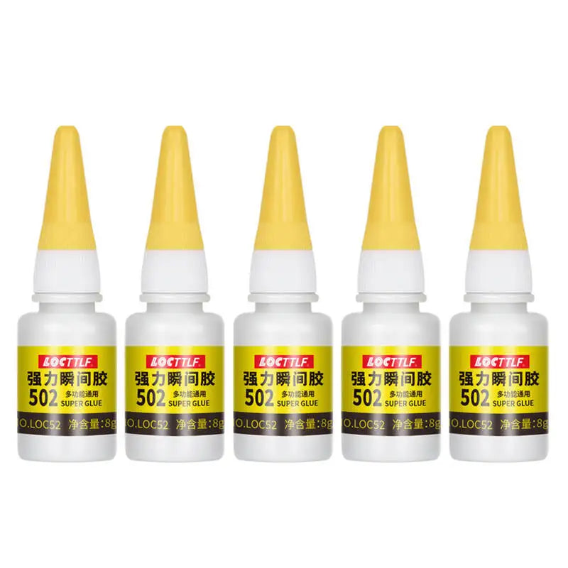 3/5/7pcs 8g Liquid Super Glue Wood Rubber Metal Glass Cyanoacrylate Adhesive Stationery Store Nail Gel 502 Instant Strong Glue