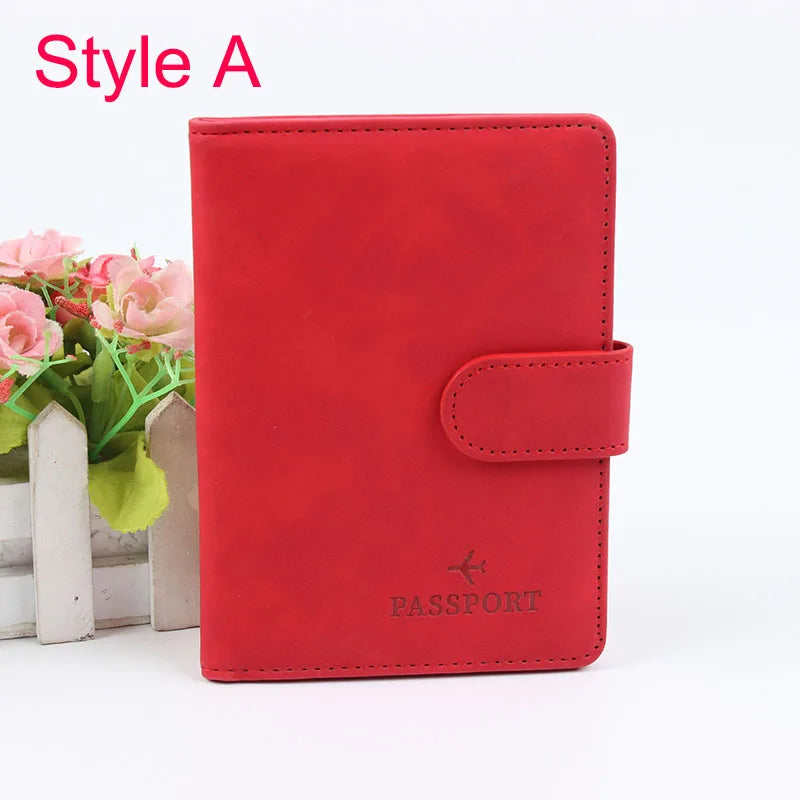 Organizer Storage Case/Travel Accessories Passport Case Vintage Leather Pattern Passports Holder Women Man ID Bank Credit Card